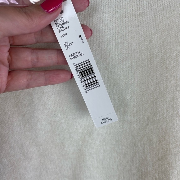 NWT ANTONIO MELANI Alpaca Wool Blend Sweater Size Small - Picture 4 of 10